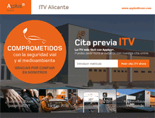 Tablet Screenshot of itv-alicante.com